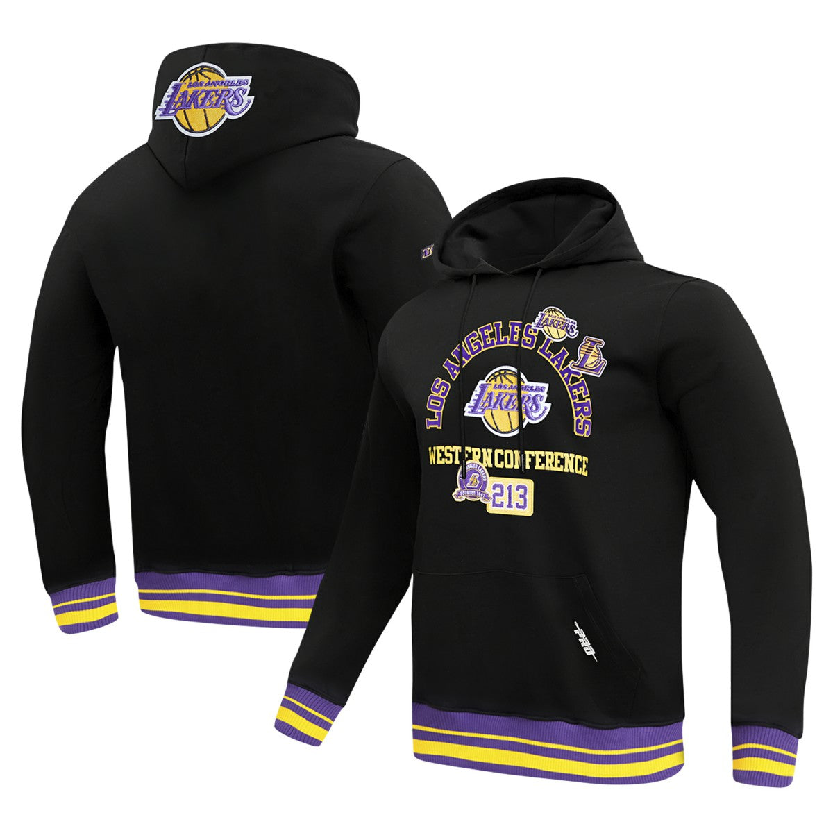 Los Angeles Lakers Pro Standard Area Code Pullover Hoodie Black