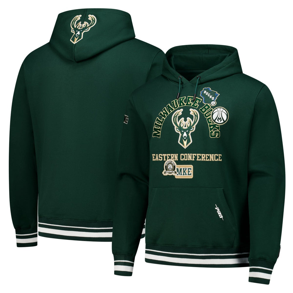 Milwaukee Bucks Pro Standard Area Code Pullover Hoodie Hunter Green