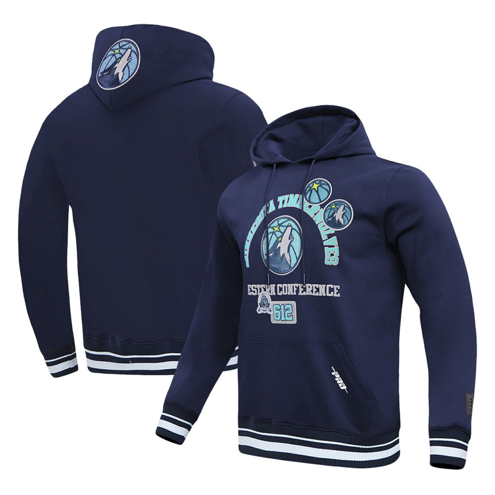 Minnesota Timberwolves Pro Standard Area Code Pullover Hoodie Navy