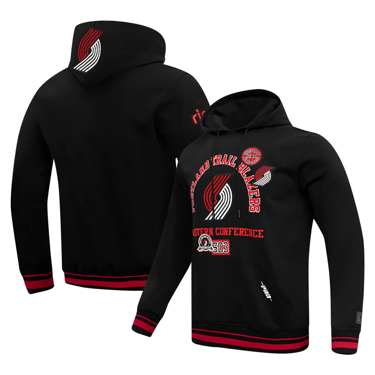Portland Trail Blazers Pro Standard Area Code Pullover Hoodie Black