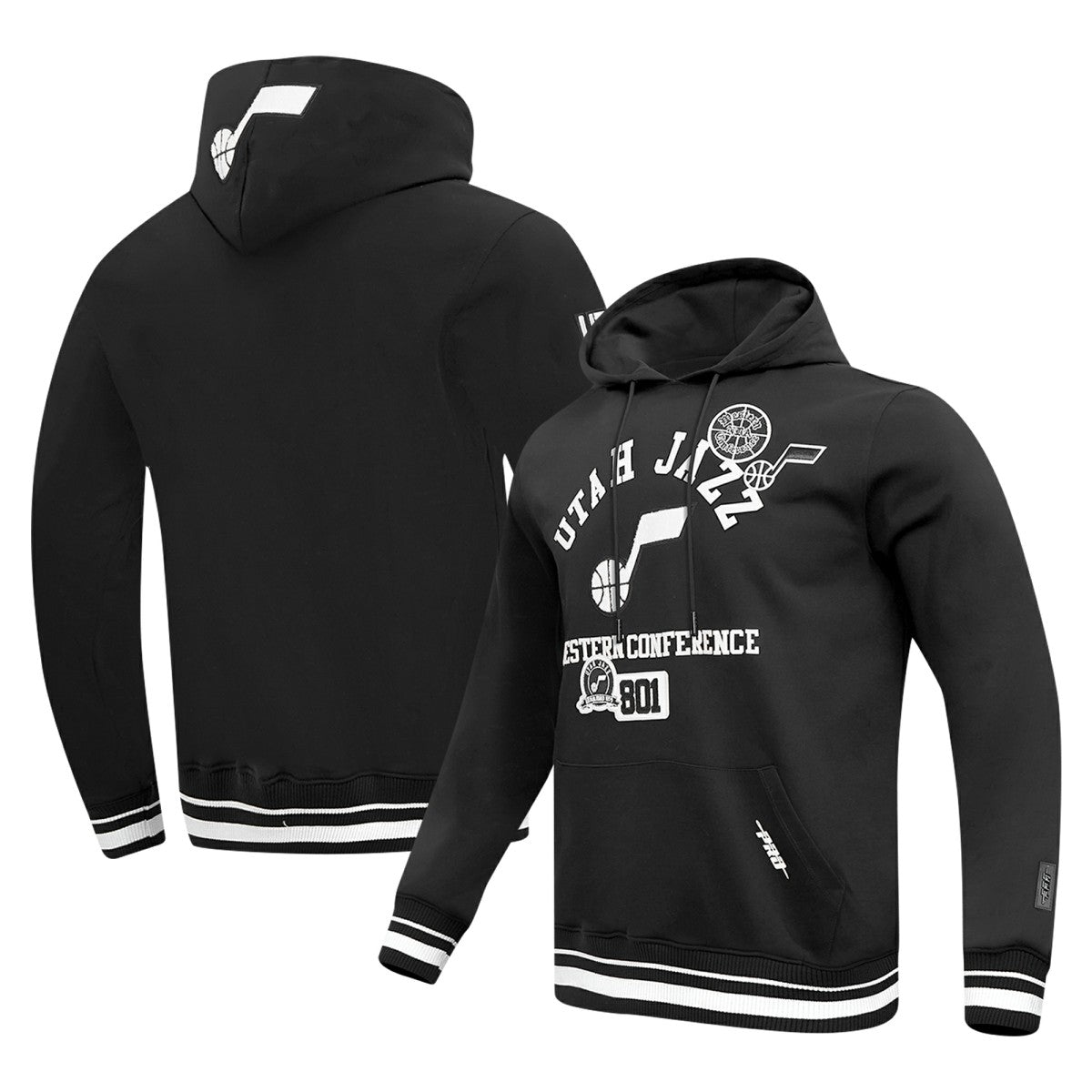 Utah Jazz Pro Standard Area Code Pullover Hoodie Black