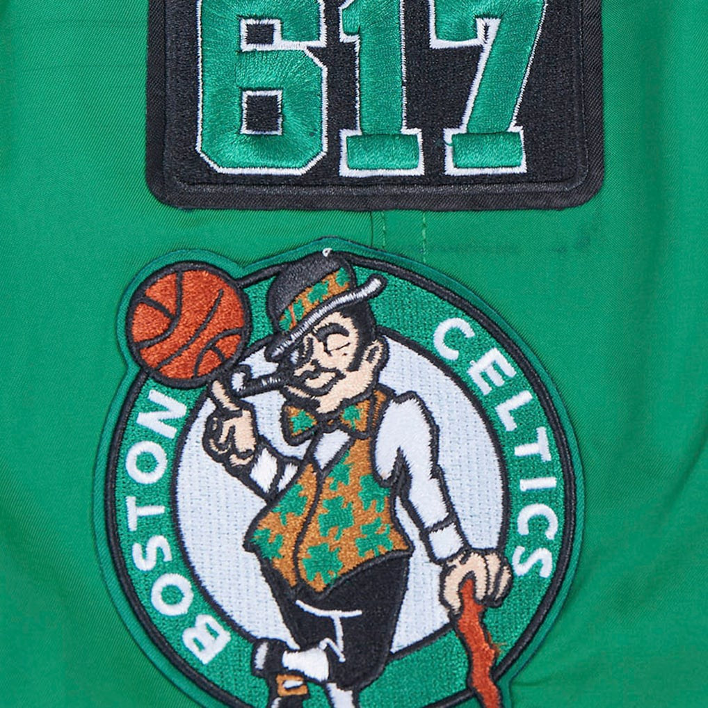 Boston Celtics Pro Standard Area Code Shorts Kelly Green
