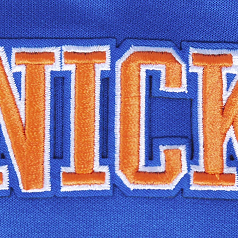 New York Knicks Pro Standard Split Logo Pullover Hoodie Blue