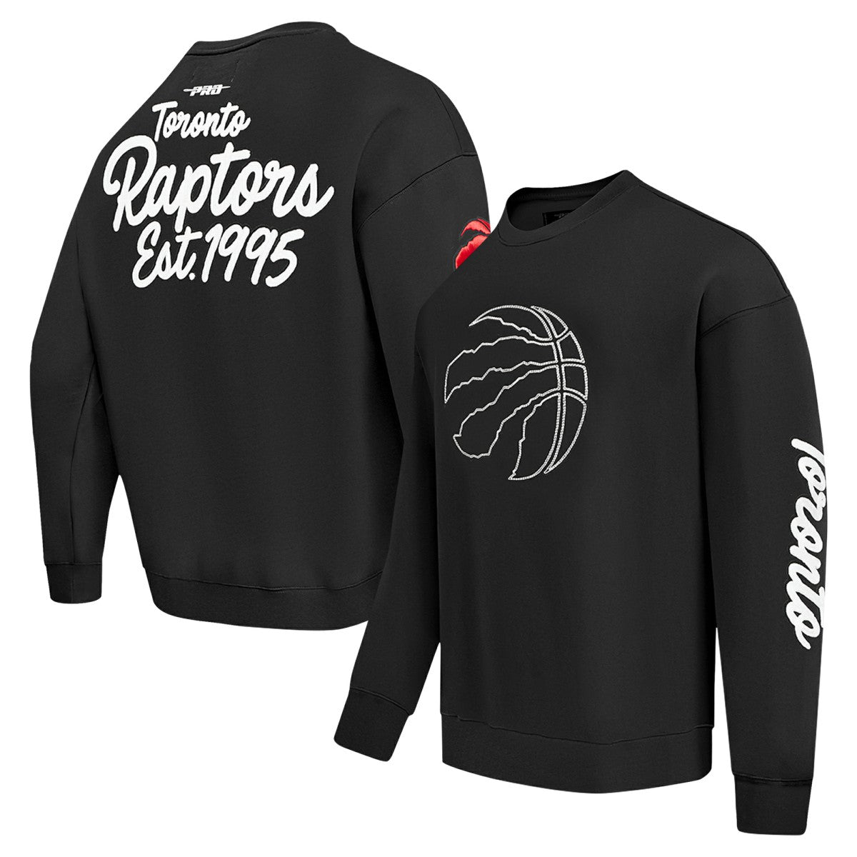 Toronto Raptors Pro Standard Paint the City Drop Shoulder Sweatshirt Black