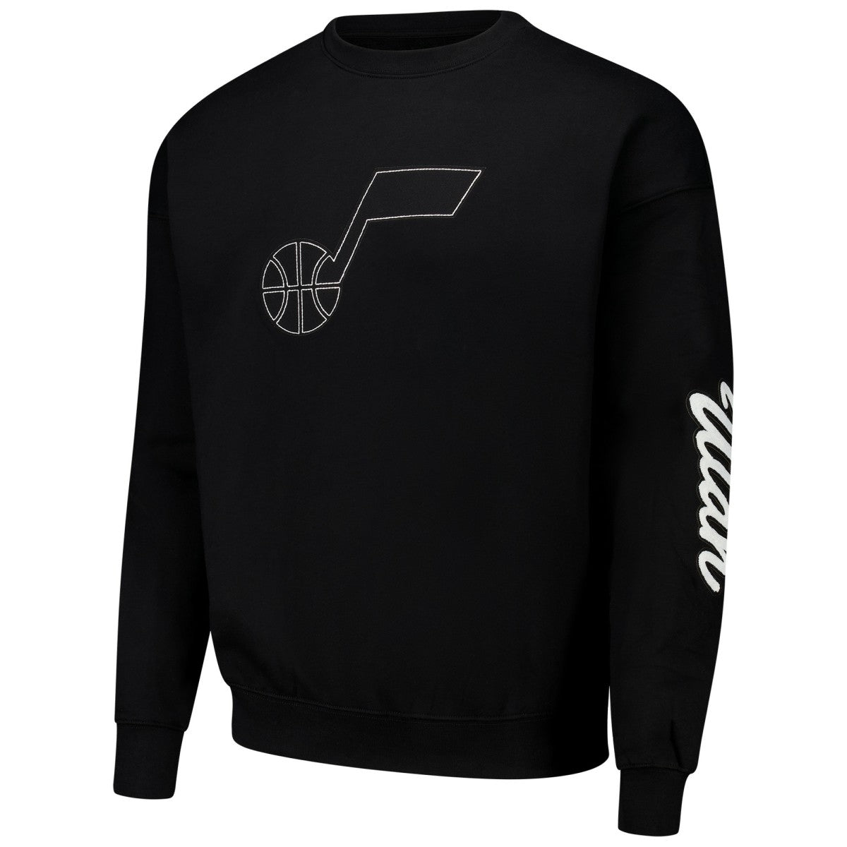 Utah Jazz Pro Standard Paint the City Drop Shoulder Sweatshirt Black