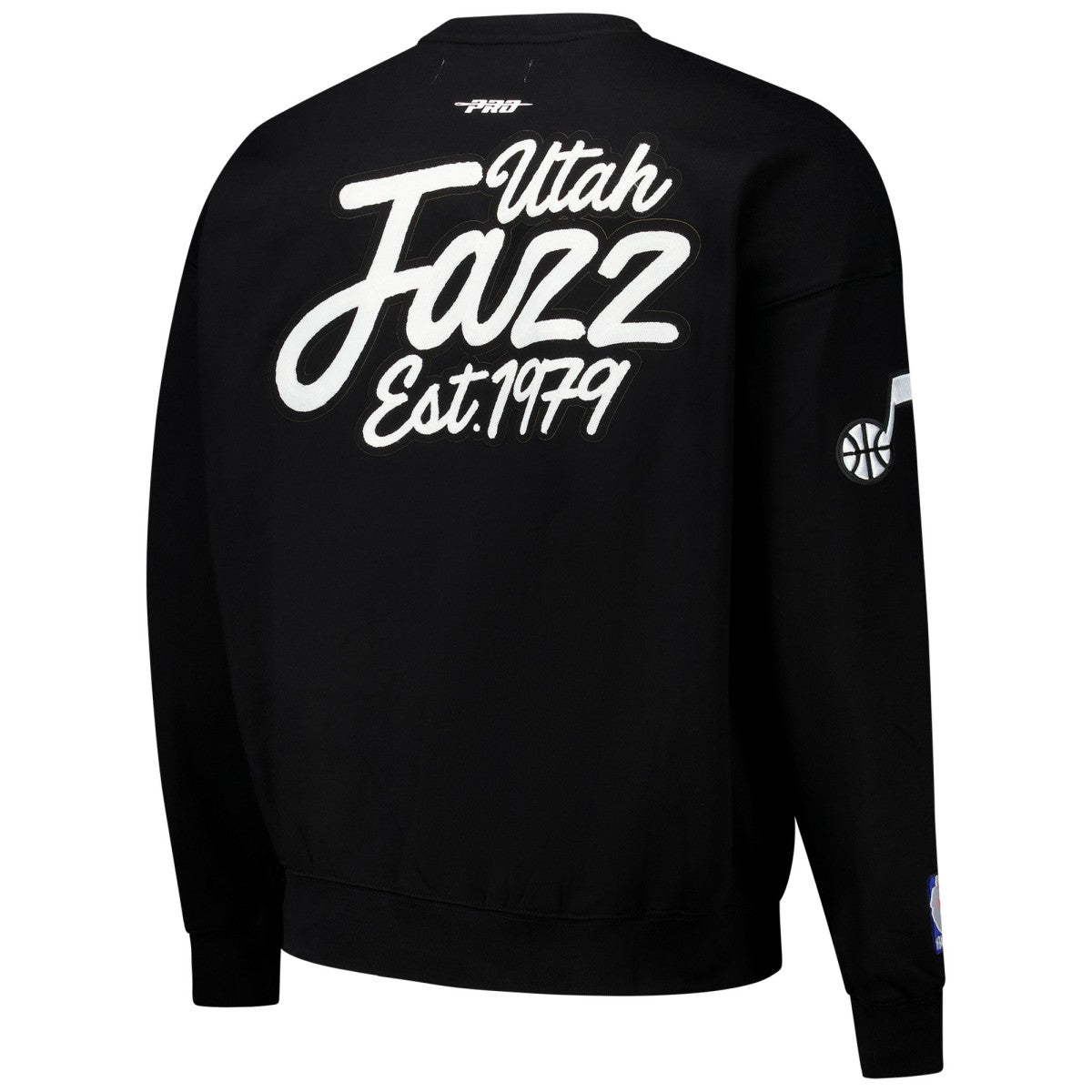Utah Jazz Pro Standard Paint the City Drop Shoulder Sweatshirt Black