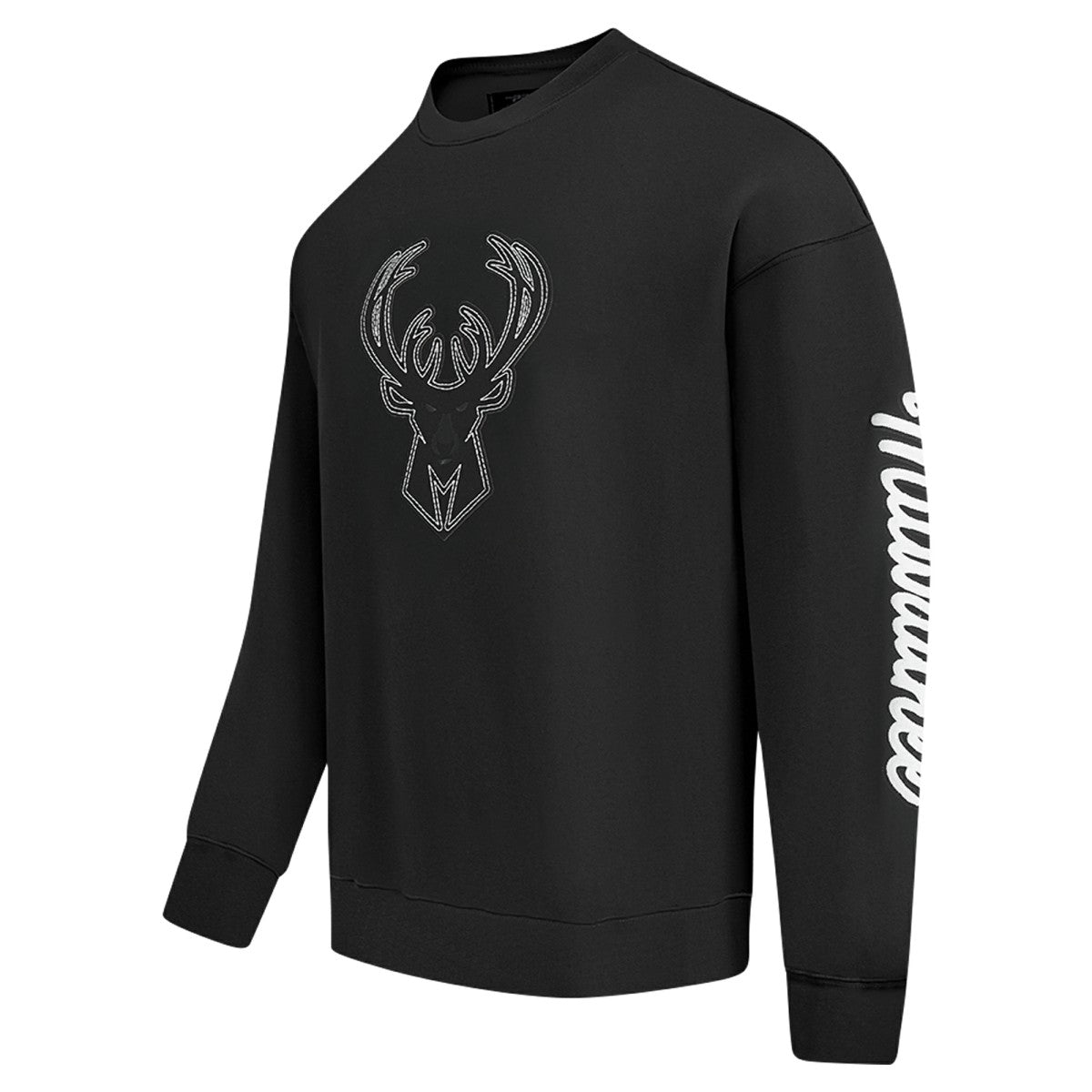 Milwaukee Bucks Pro Standard Paint the City Drop Shoulder Sweatshirt Black