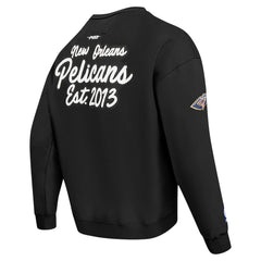 New Orleans Pelicans Pro Standard Paint the City Drop Shoulder Sweatshirt Black