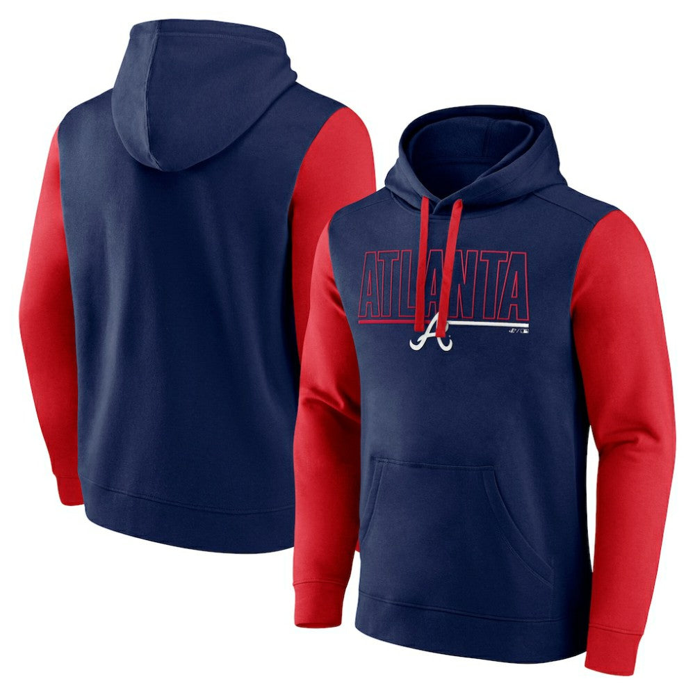 Atlanta Braves Fanatics Outline Fleece Pullover Hoodie for sale