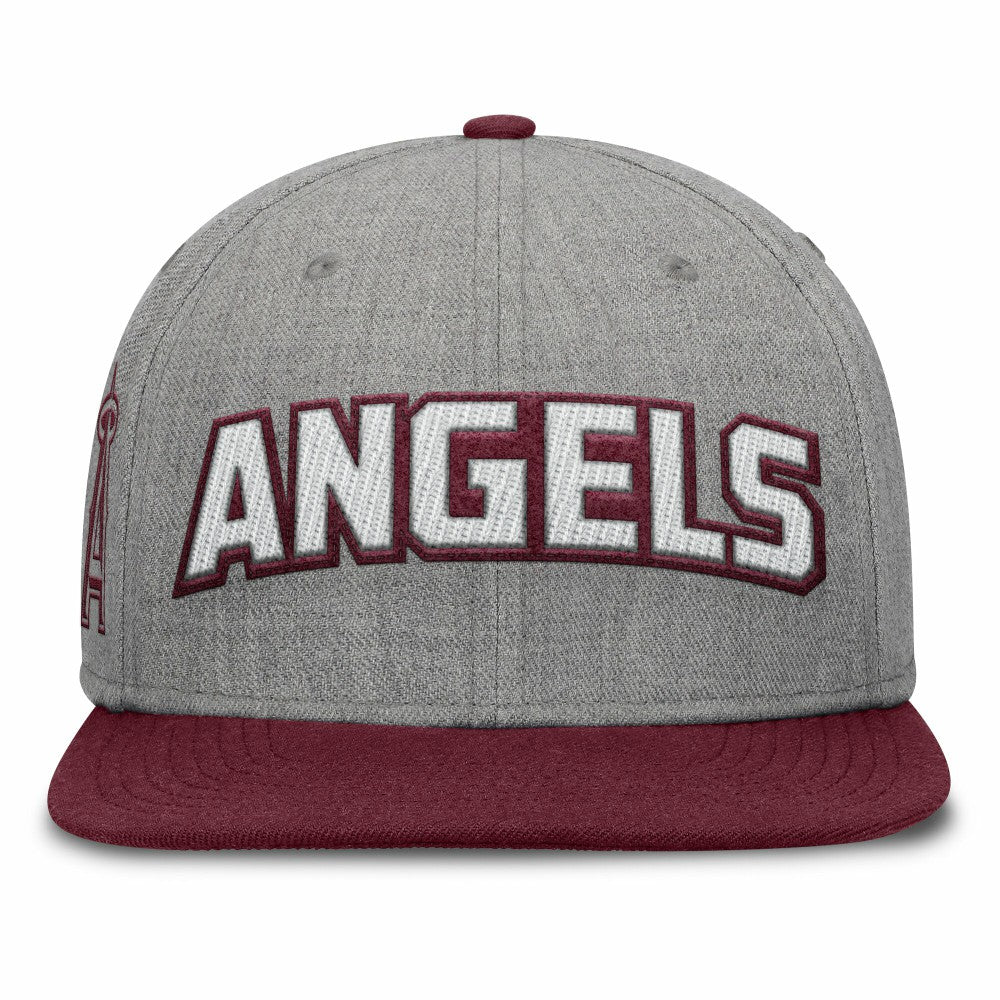 Los Angeles Angels Fanatics Elements Felt Chainstitch Snapback Hat Near Me