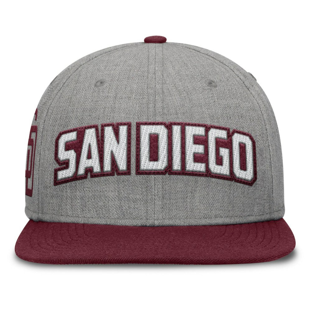 San Diego Padres Fanatics Elements Felt Chainstitch Snapback Hat for sale