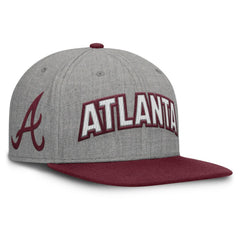 Atlanta Braves Fanatics Elements Felt Chainstitch Snapback Hat Online