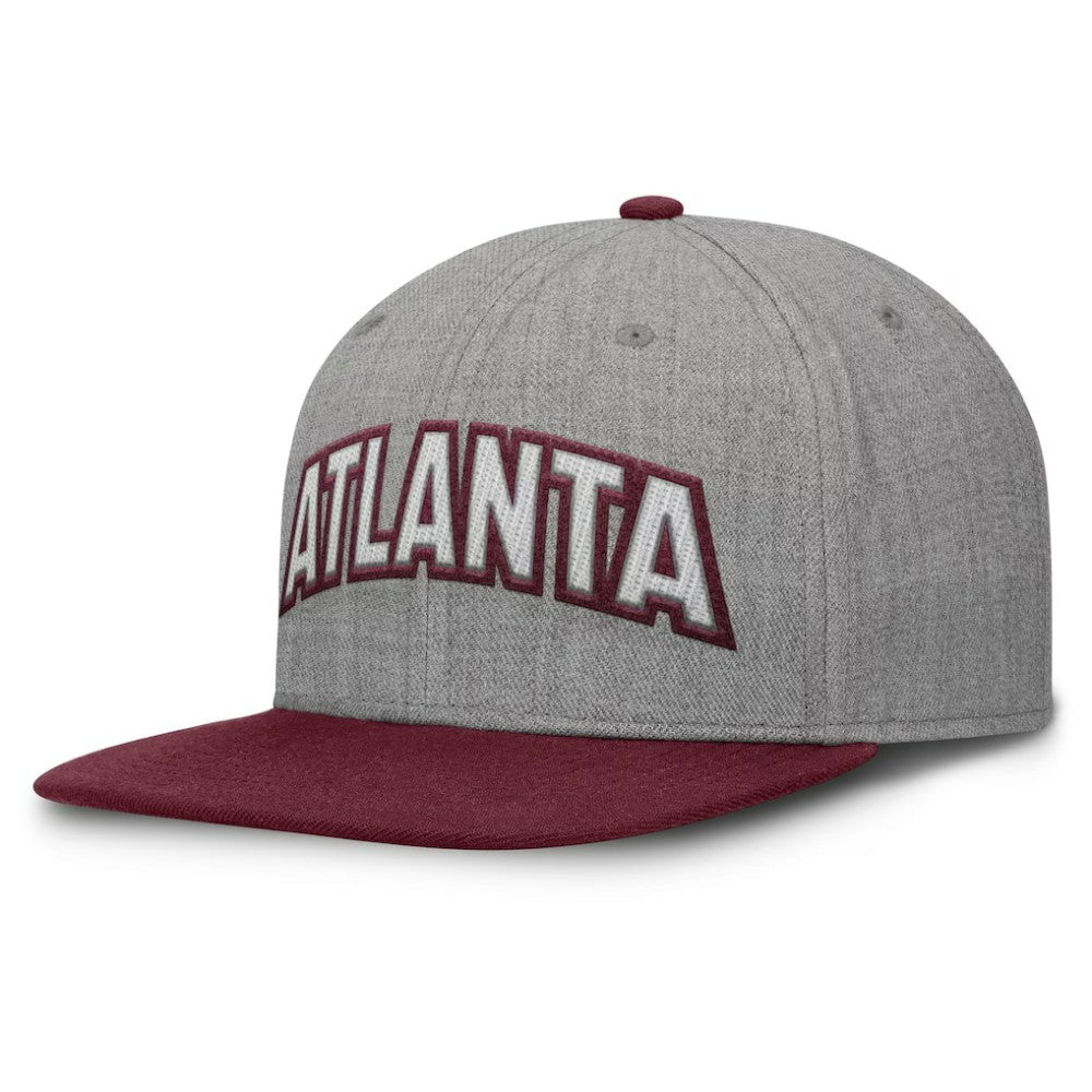 Atlanta Braves Fanatics Elements Felt Chainstitch Snapback Hat Online