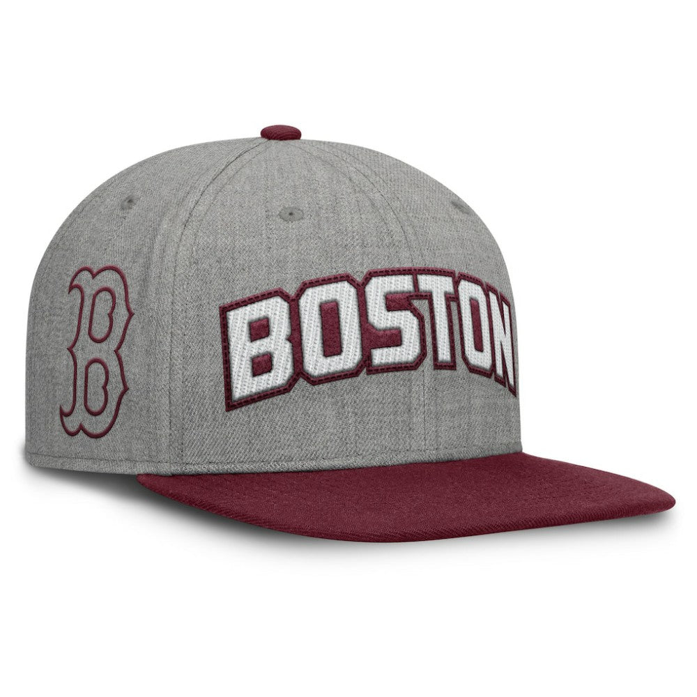 Boston Red Sox Fanatics Elements Felt Chainstitch Snapback Hat Online