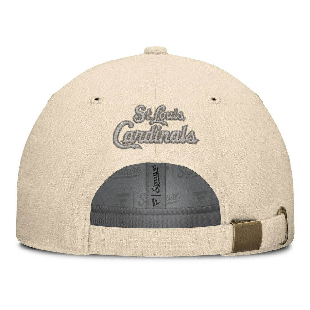 St. Louis Cardinals Fanatics Front Office Leather Patch Adjustable Hat Sale