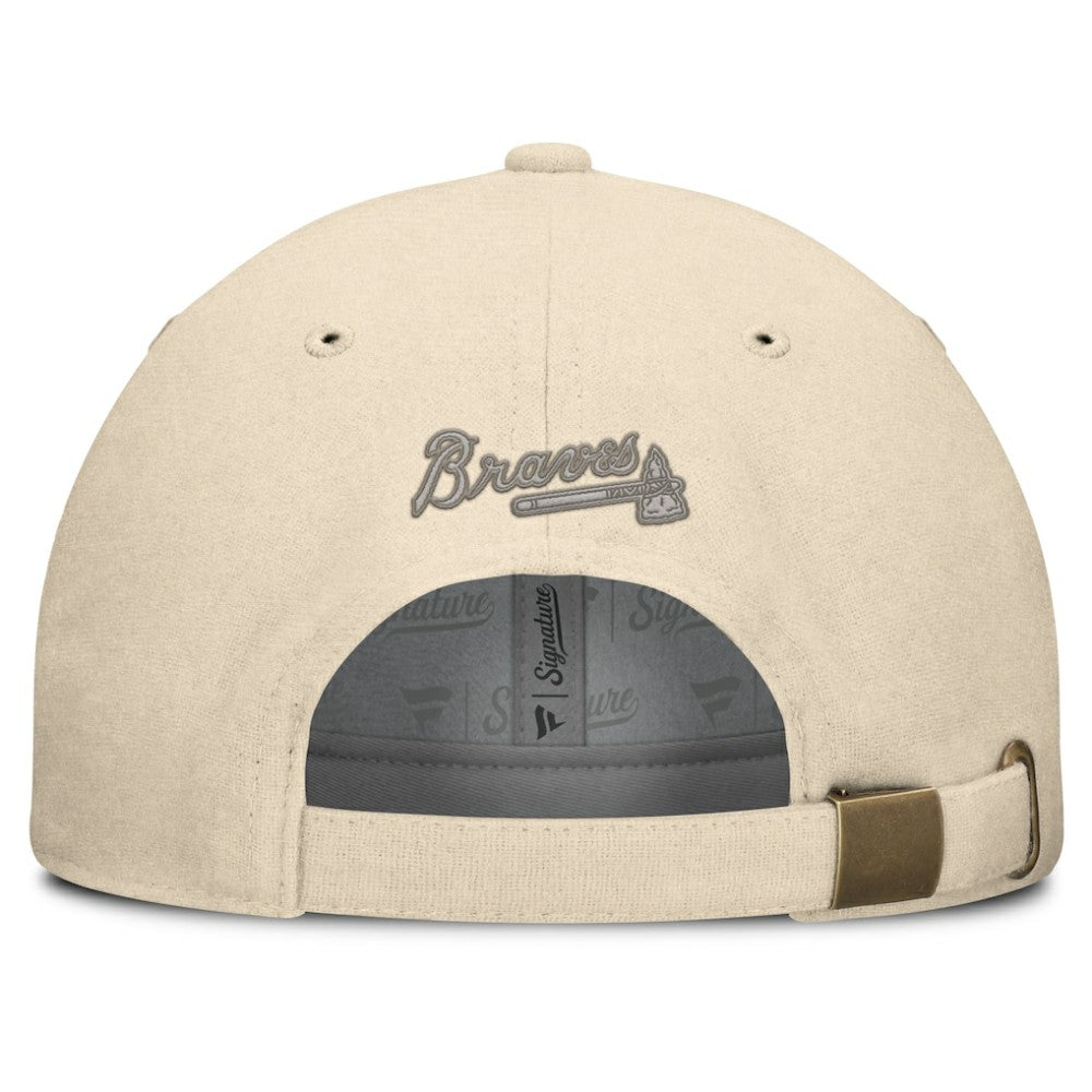 Atlanta Braves Fanatics Front Office Leather Patch Adjustable Hat Online