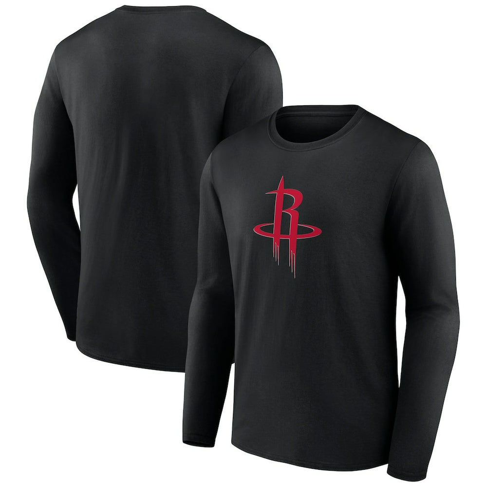 Houston Rockets Primary Logo Long Sleeve T-Shirt Black