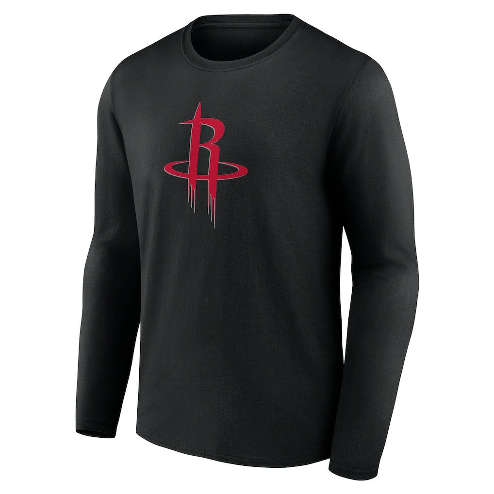 Houston Rockets Primary Logo Long Sleeve T-Shirt Black