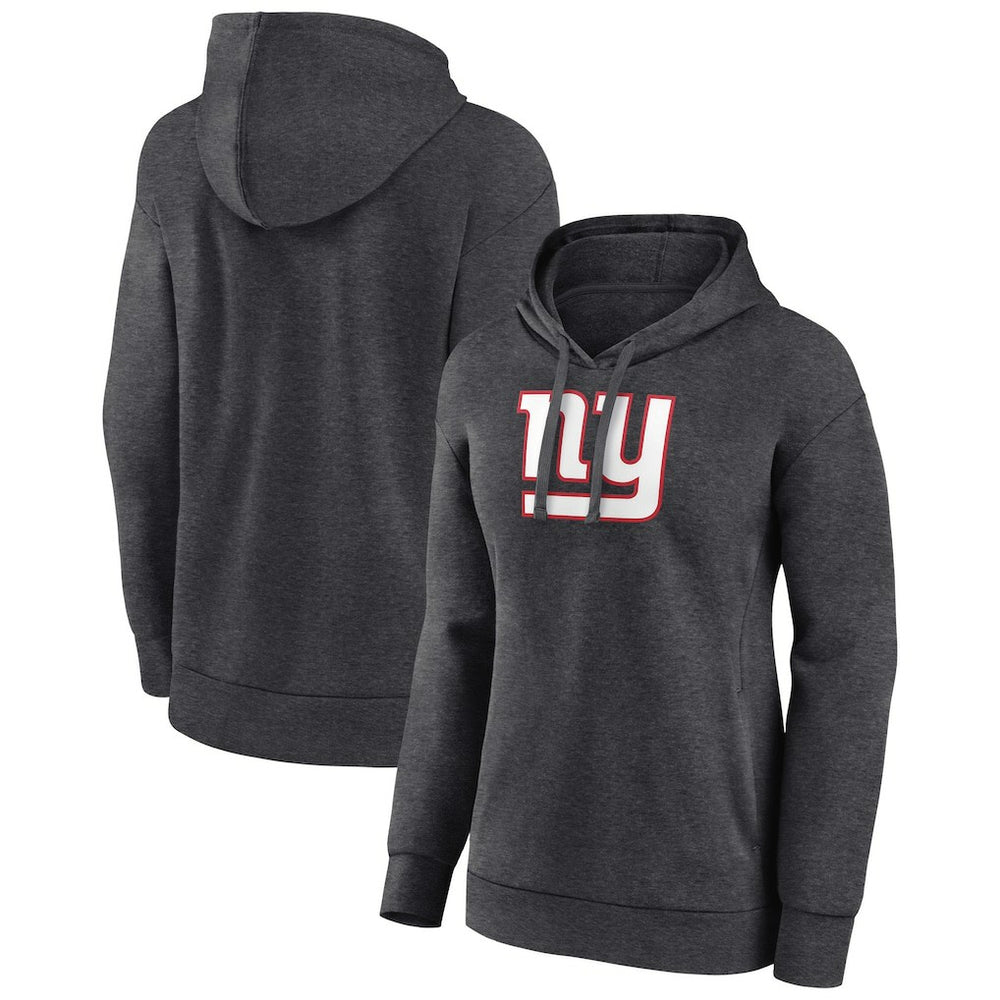 New York Giants Women's Primary Logo Pullover Hoodie - Charcoal - NFL