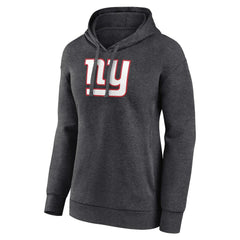 New York Giants Women's Primary Logo Pullover Hoodie - Charcoal - NFL