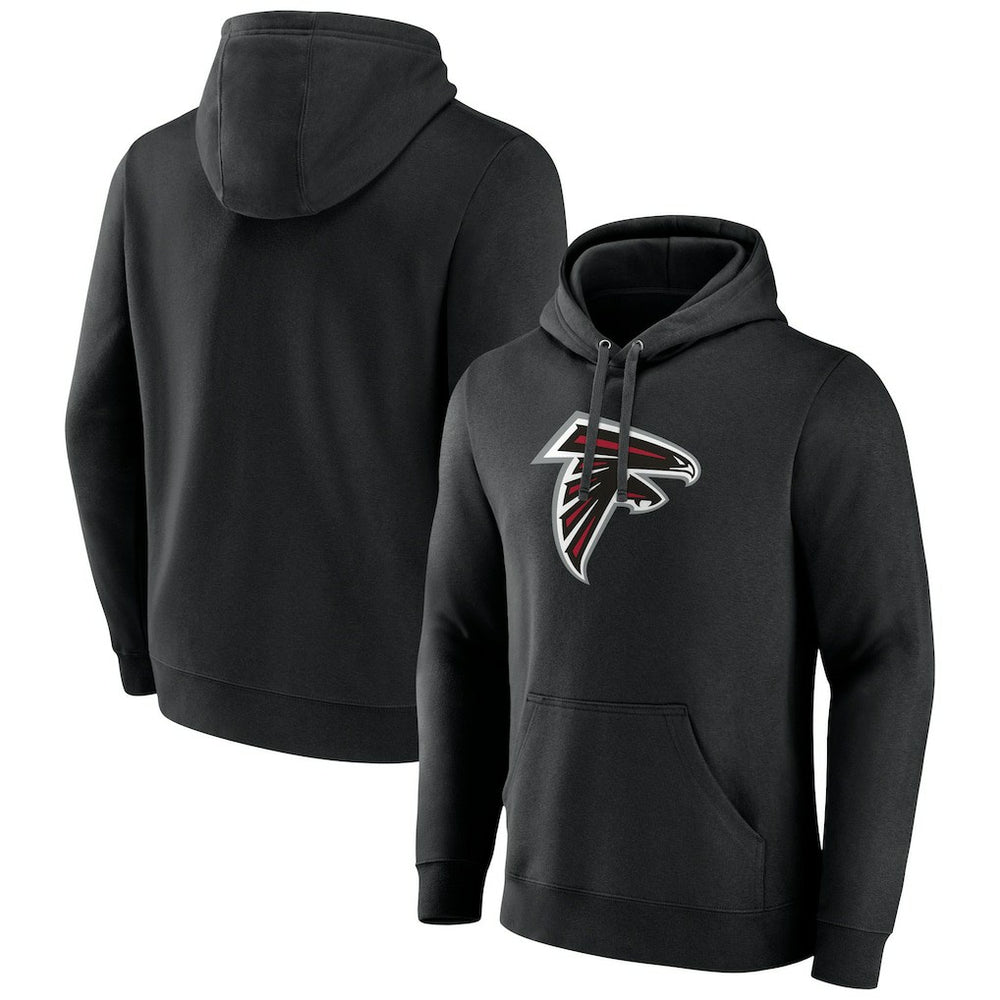 Atlanta Falcons Primary Logo Pullover Hoodie - Black - NFL