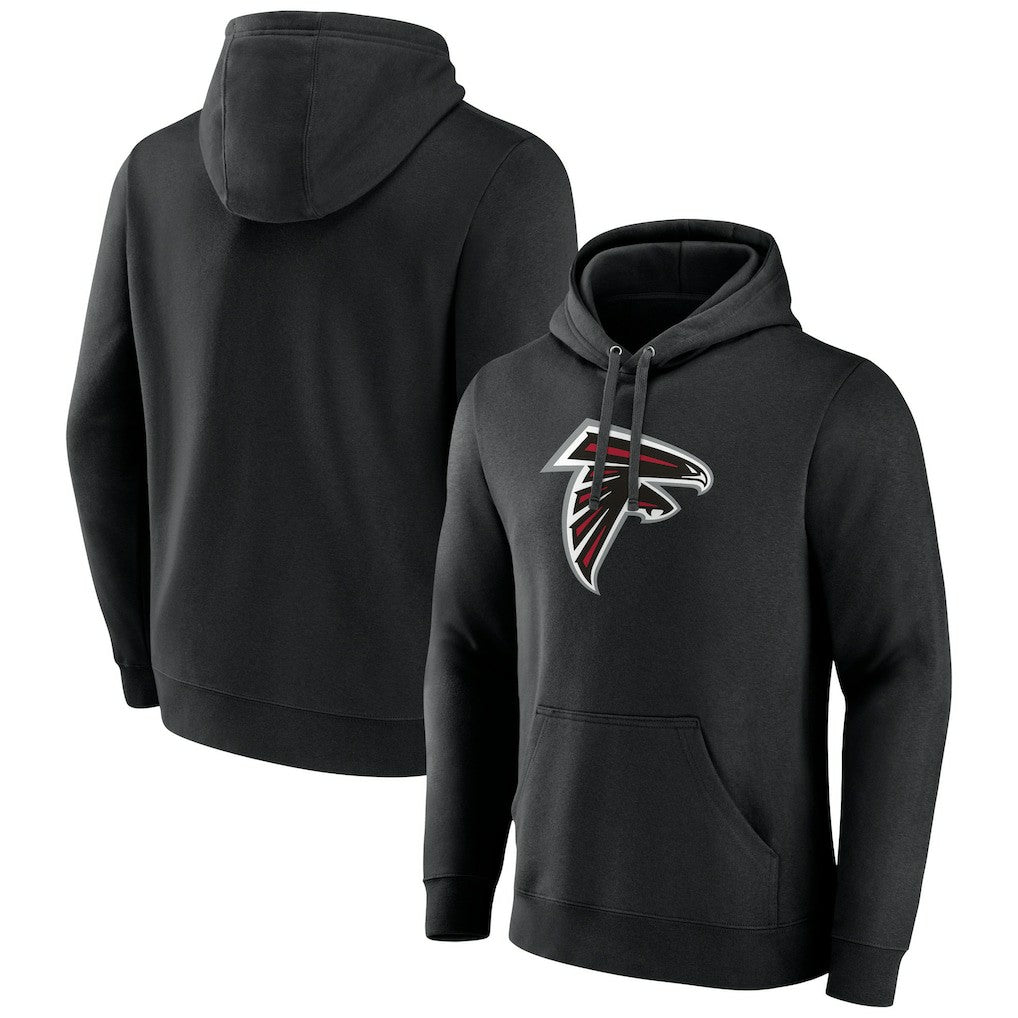 Atlanta Falcons Primary Logo Pullover Hoodie - Black - NFL