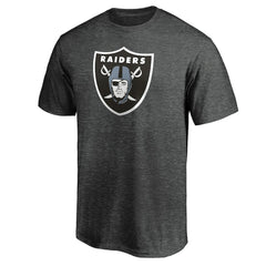 Las Vegas Raiders Primary Logo T-Shirt - Heather Charcoal - Fanatics