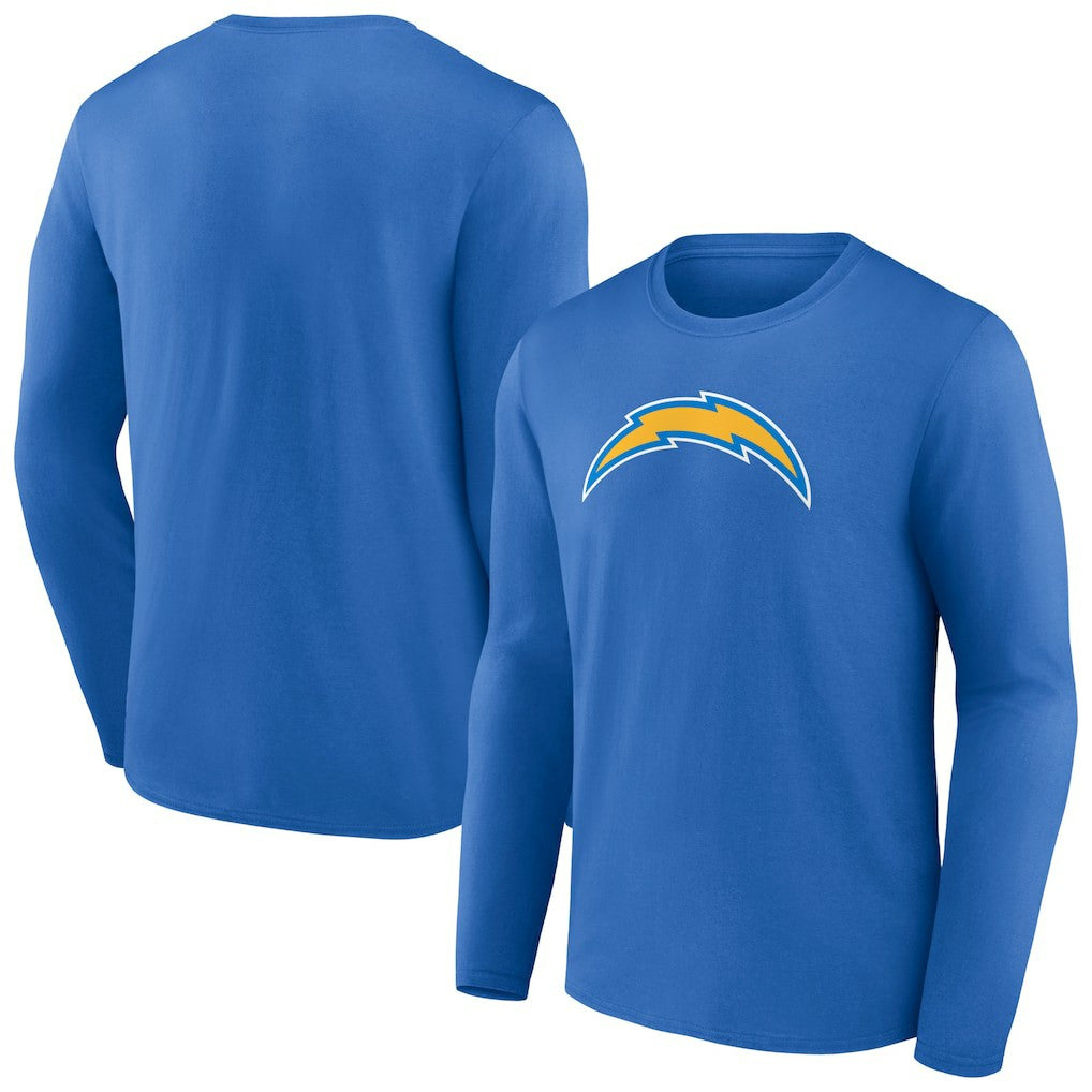 Los Angeles Chargers Primary Logo Long Sleeve T-Shirt - Powder Blue - NFL