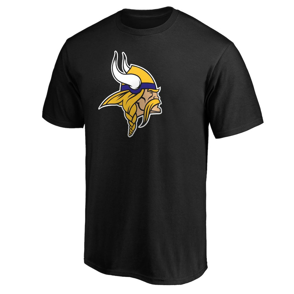 Minnesota Vikings Primary Logo T-Shirt - Black - Fanatics
