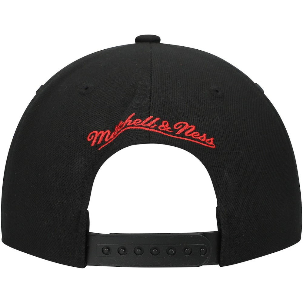 New York Rangers Mitchell & Ness Core Team Script 2.0 Snapback Hat - Black | NHL discount