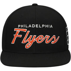Philadelphia Flyers Mitchell & Ness Core Team Script 2.0 Snapback Hat - Black | NHL sale