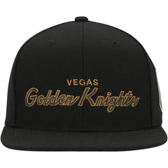 Vegas Golden Knights Mitchell & Ness Core Team Script 2.0 Snapback Hat - Black | NHL Clearance