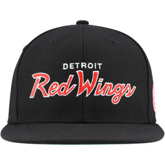 Detroit Red Wings Mitchell & Ness Core Team Script 2.0 Snapback Hat - Black | NHL sale