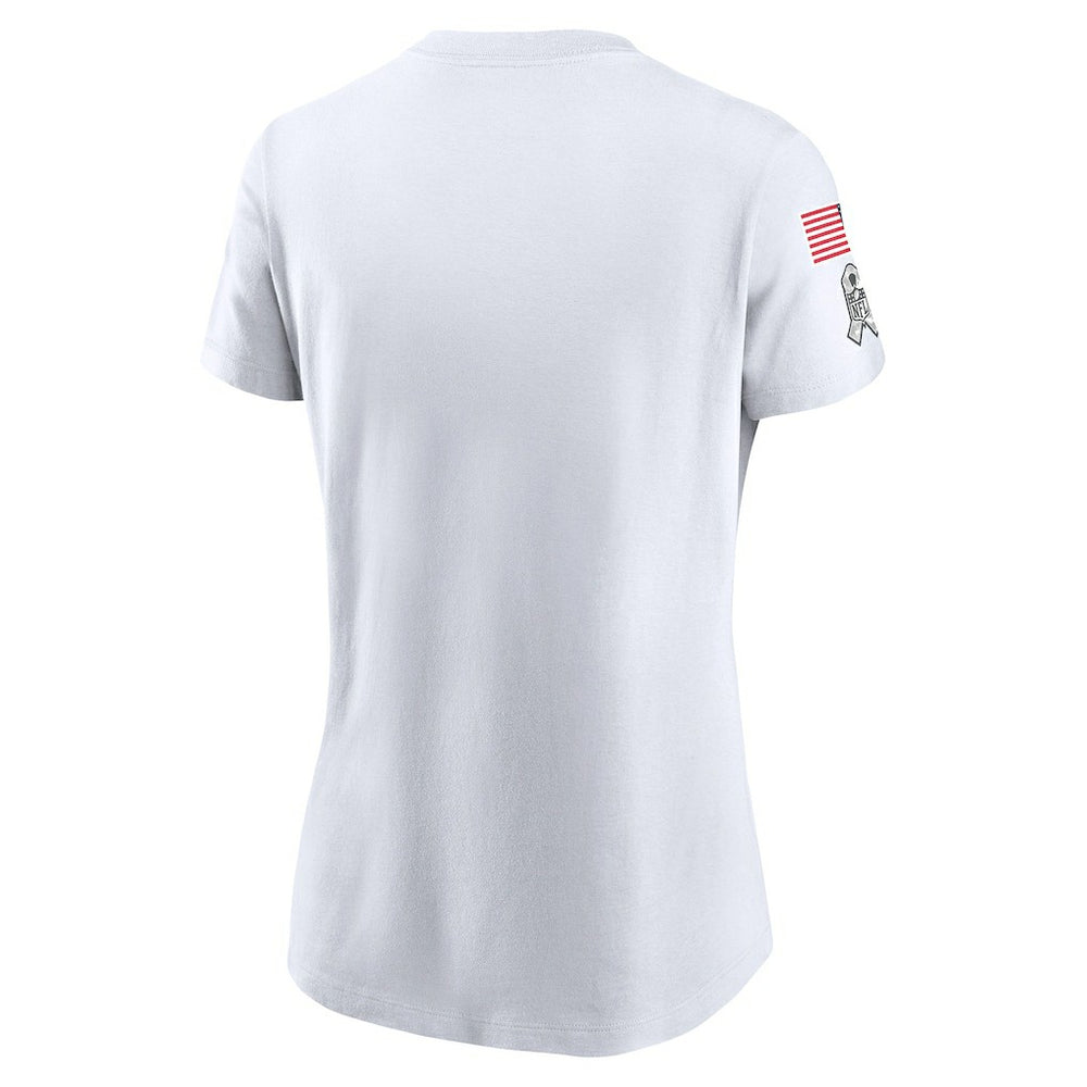 Las Vegas Raiders Women's 2024 Salute To Service Legend Performance T-Shirt - White - Nike