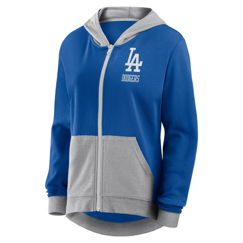Los Angeles Dodgers Fanatics Women's Hit It French Terry Full-Zip Hoodie for sale