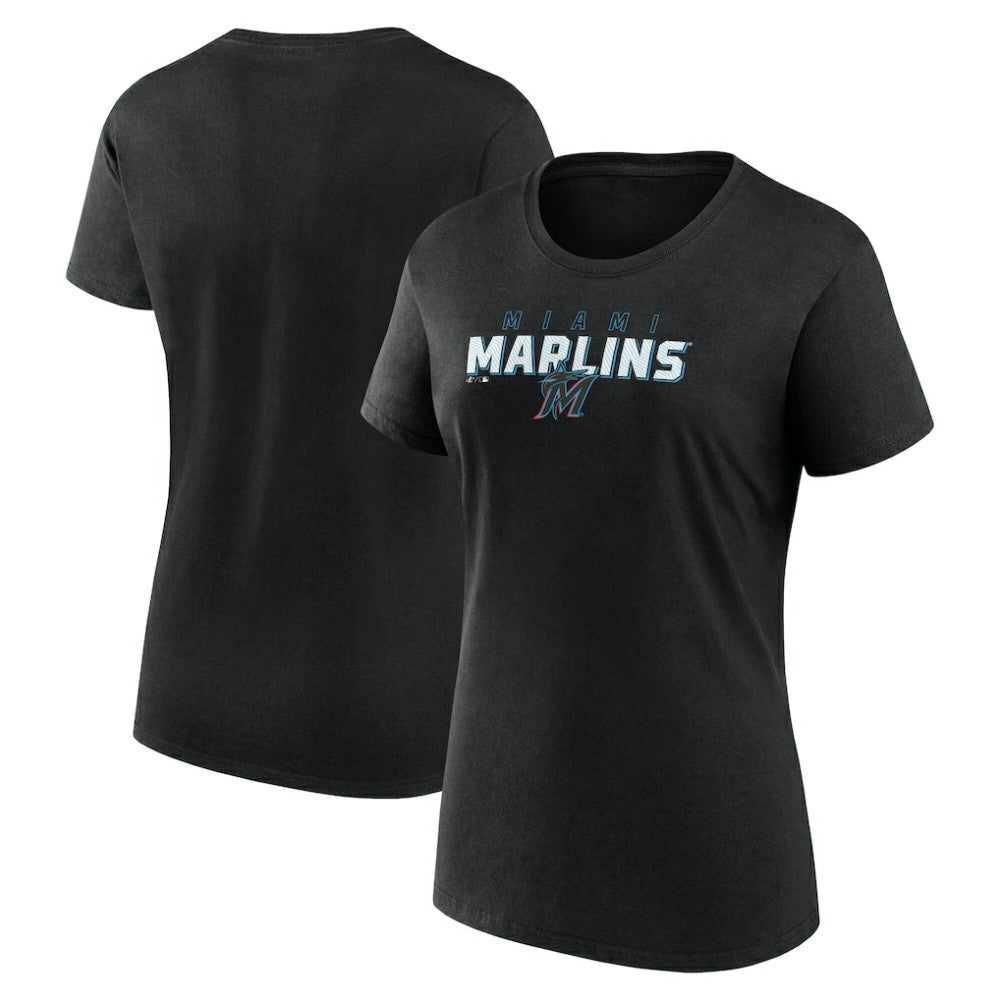 Miami Marlins Fanatics Women's Lean T-Shirt Outlet