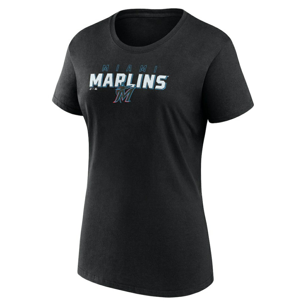 Miami Marlins Fanatics Women's Lean T-Shirt Outlet