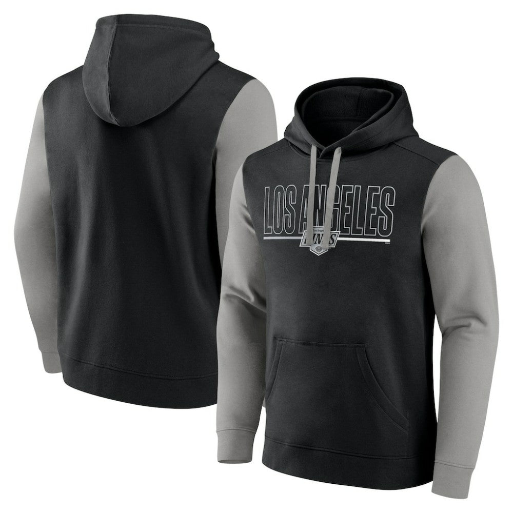 Los Angeles Kings Logo Athletic Deliver Fleece Pullover Hoodie - Black | NHL discount