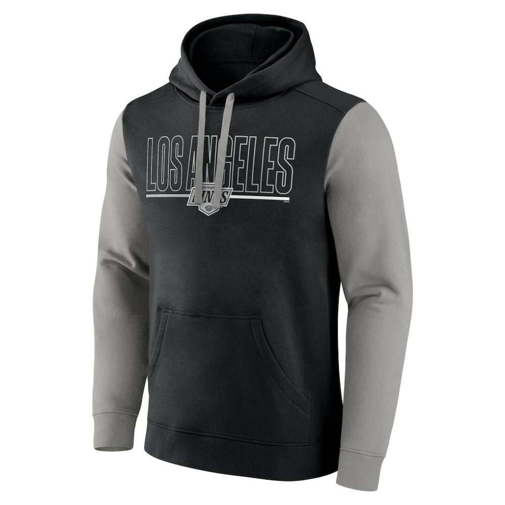 Los Angeles Kings Logo Athletic Deliver Fleece Pullover Hoodie - Black | NHL discount