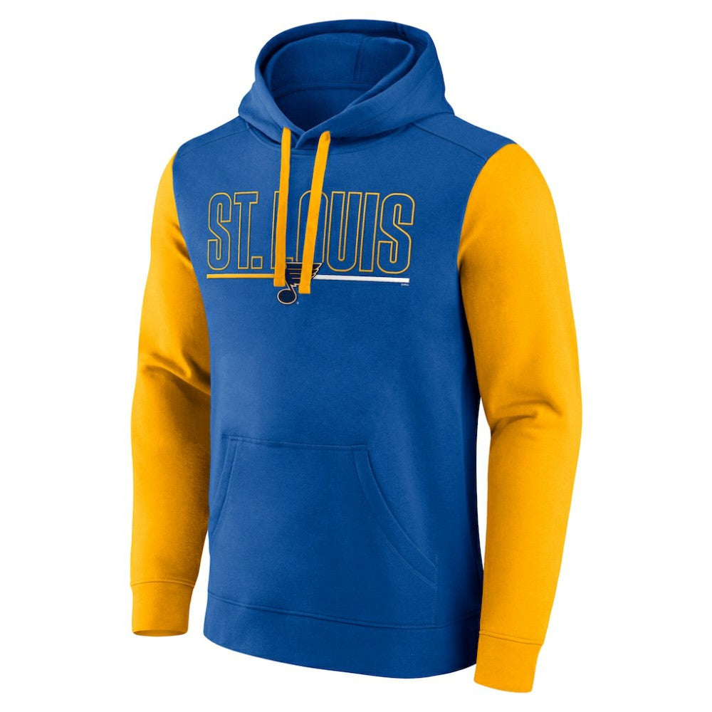 St. Louis Blues Logo Athletic Deliver Fleece Pullover Hoodie - Blue | NHL sale