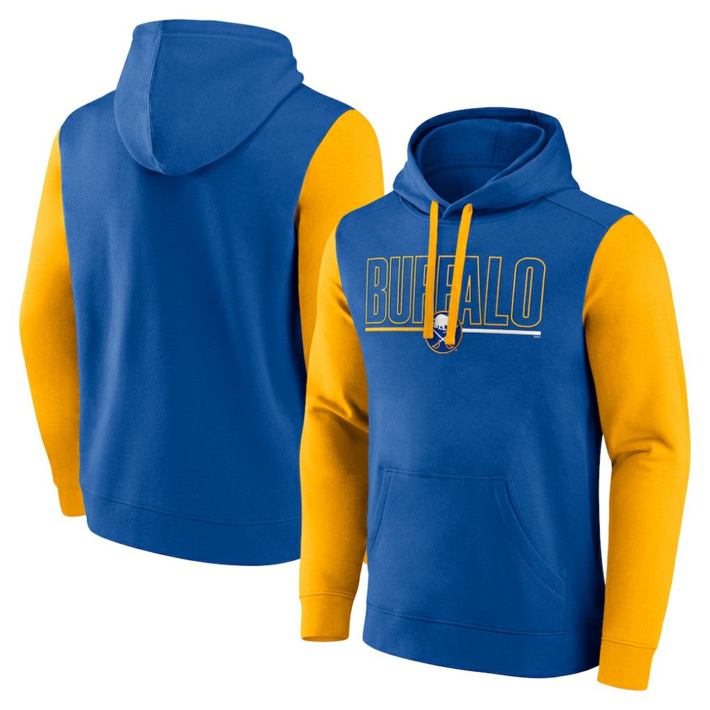 Buffalo Sabres Logo Athletic Deliver Fleece Pullover Hoodie - Royal | NHL online