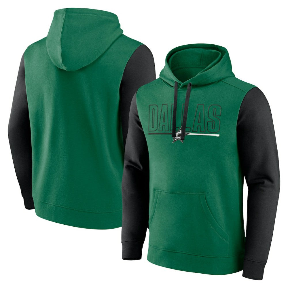 Dallas Stars Logo Athletic Deliver Fleece Pullover Hoodie - Kelly Green | NHL online