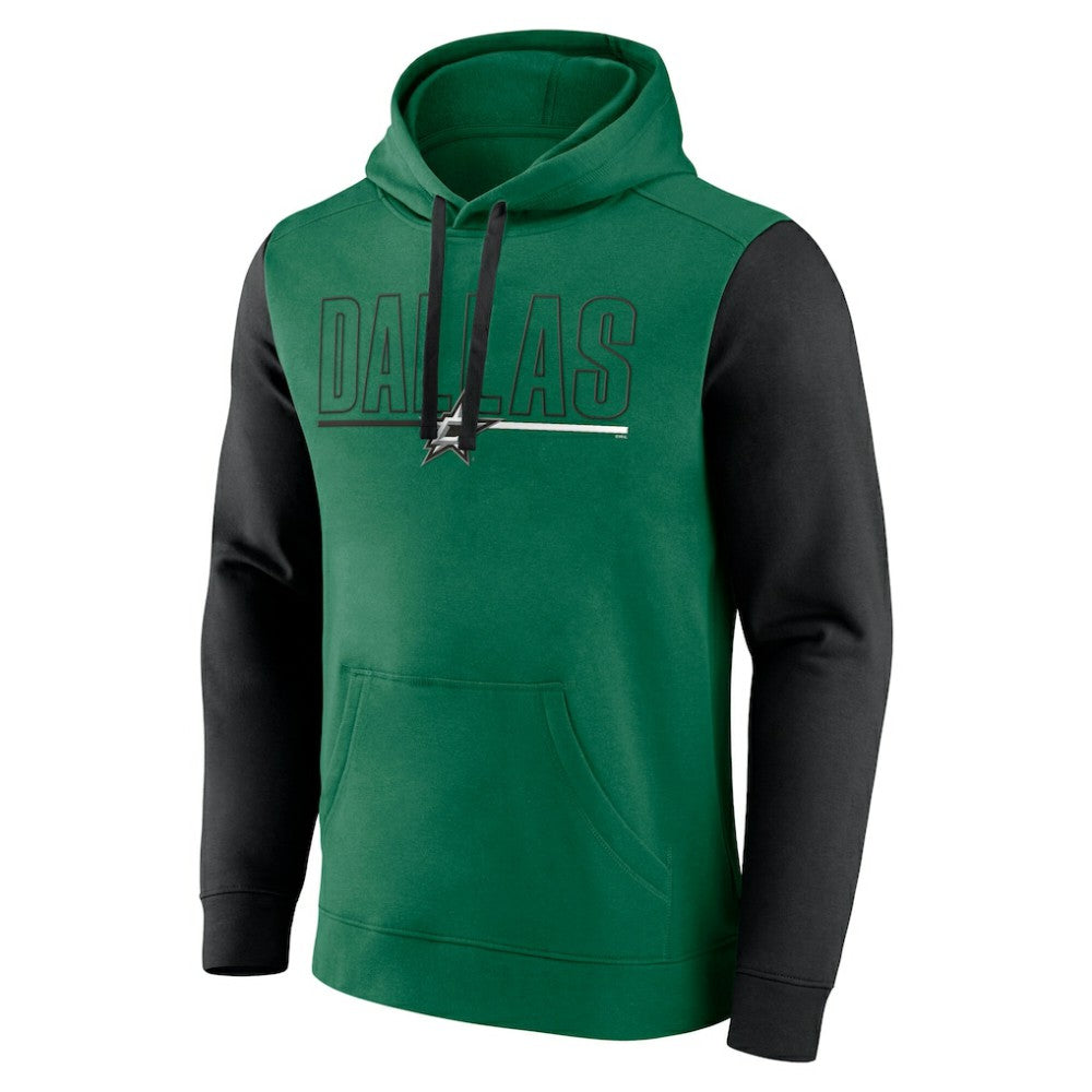 Dallas Stars Logo Athletic Deliver Fleece Pullover Hoodie - Kelly Green | NHL online