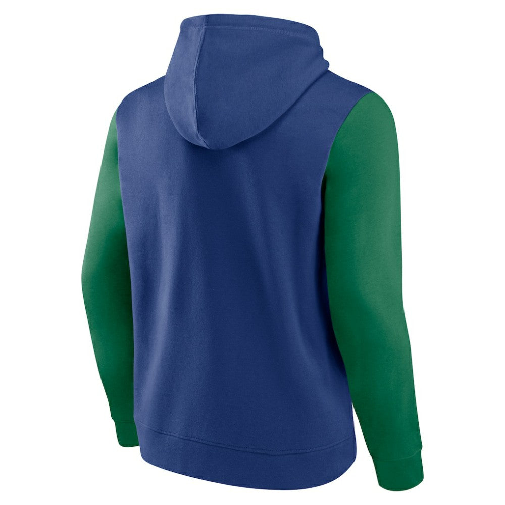 Vancouver Canucks Logo Athletic Deliver Fleece Pullover Hoodie - Blue | NHL Lifestyle