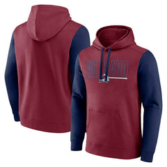 Colorado Avalanche Logo Athletic Deliver Fleece Pullover Hoodie - Burgundy | NHL on sale