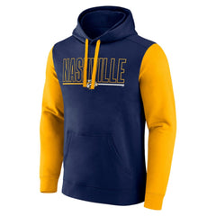 Nashville Predators Logo Athletic Deliver Fleece Pullover Hoodie - Navy | NHL online