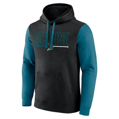 San Jose Sharks Logo Athletic Deliver Fleece Pullover Hoodie - Black | NHL online