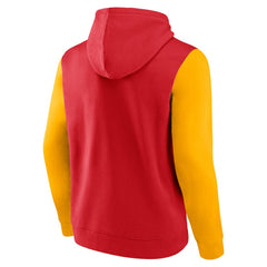 Calgary Flames Logo Athletic Deliver Fleece Pullover Hoodie - Red | NHL sale