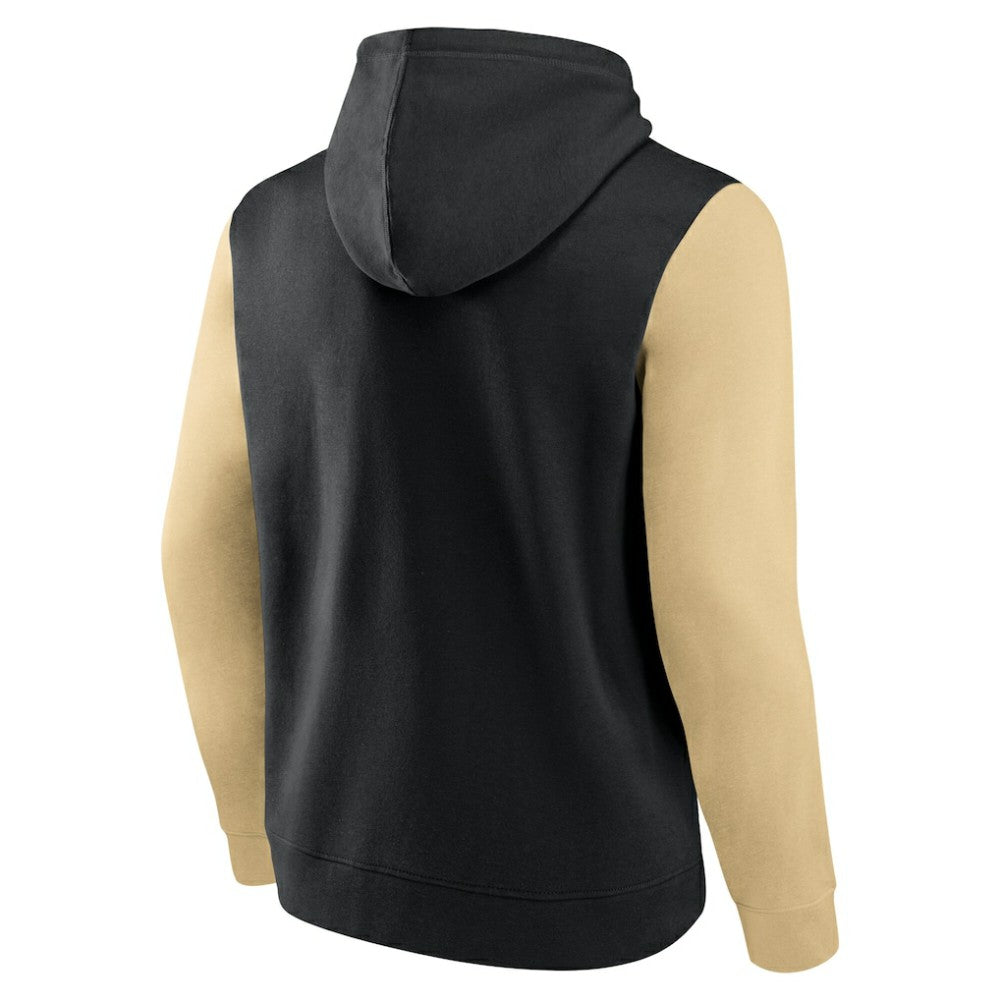 Vegas Golden Knights Logo Athletic Deliver Fleece Pullover Hoodie - Black | NHL Clearance