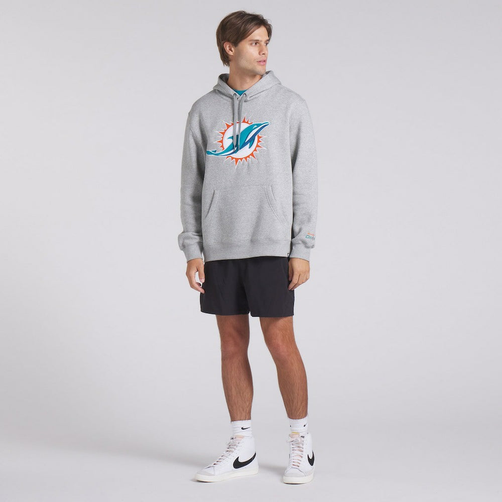 Miami Dolphins Legacy Fleece Pullover Hoodie - Heather Gray - Fanatics